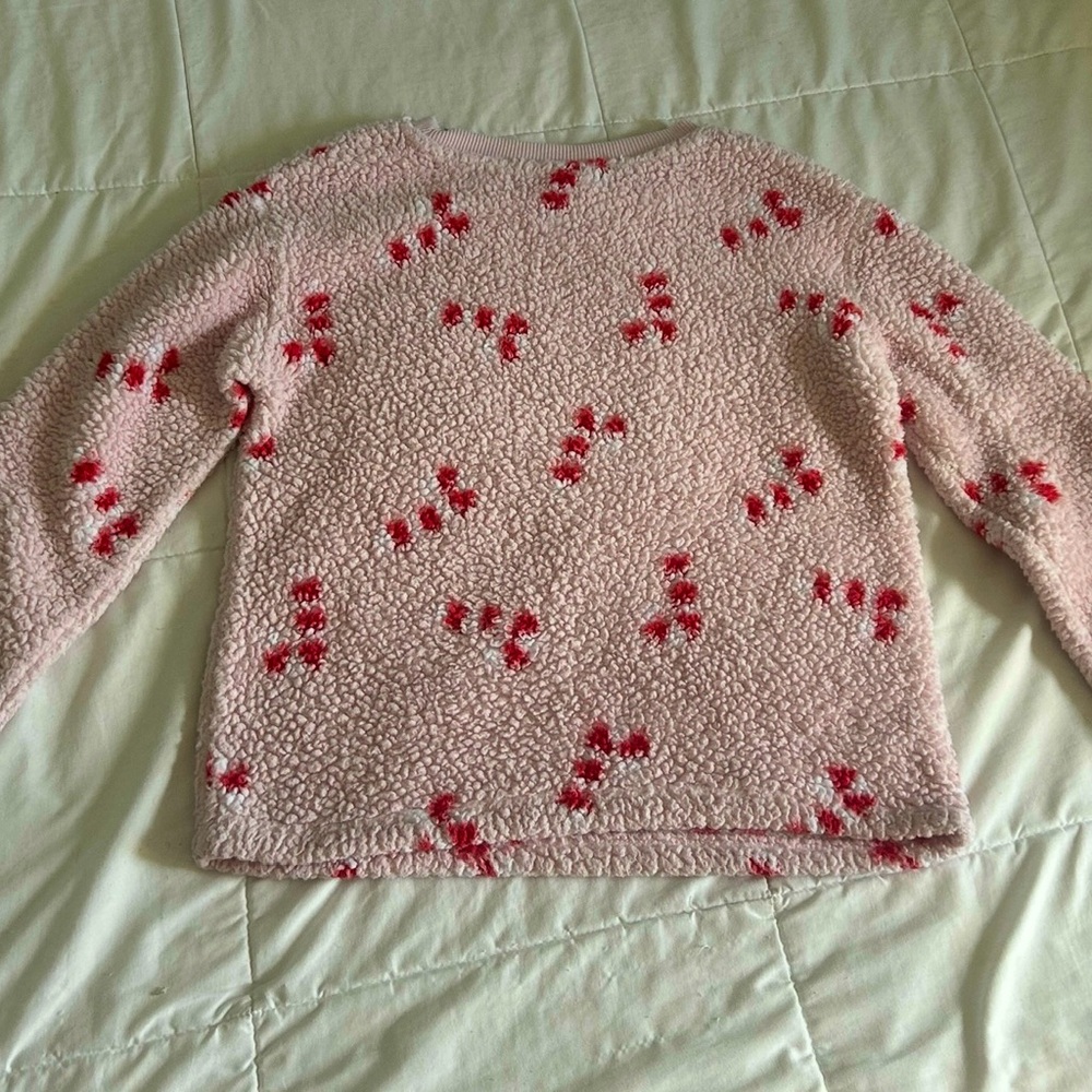 Art Class Pink and Red Textured Women's Sweater